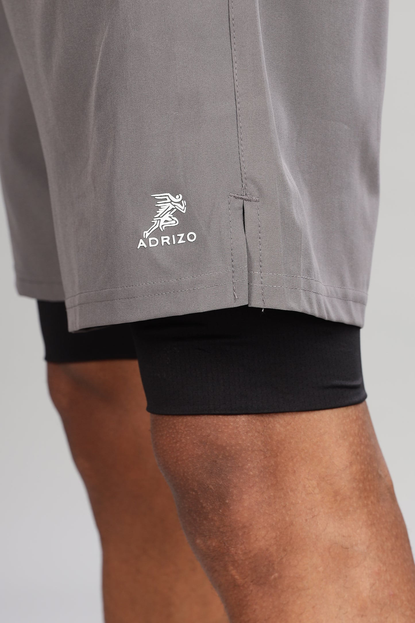 2 In 1 Shorts Light Grey